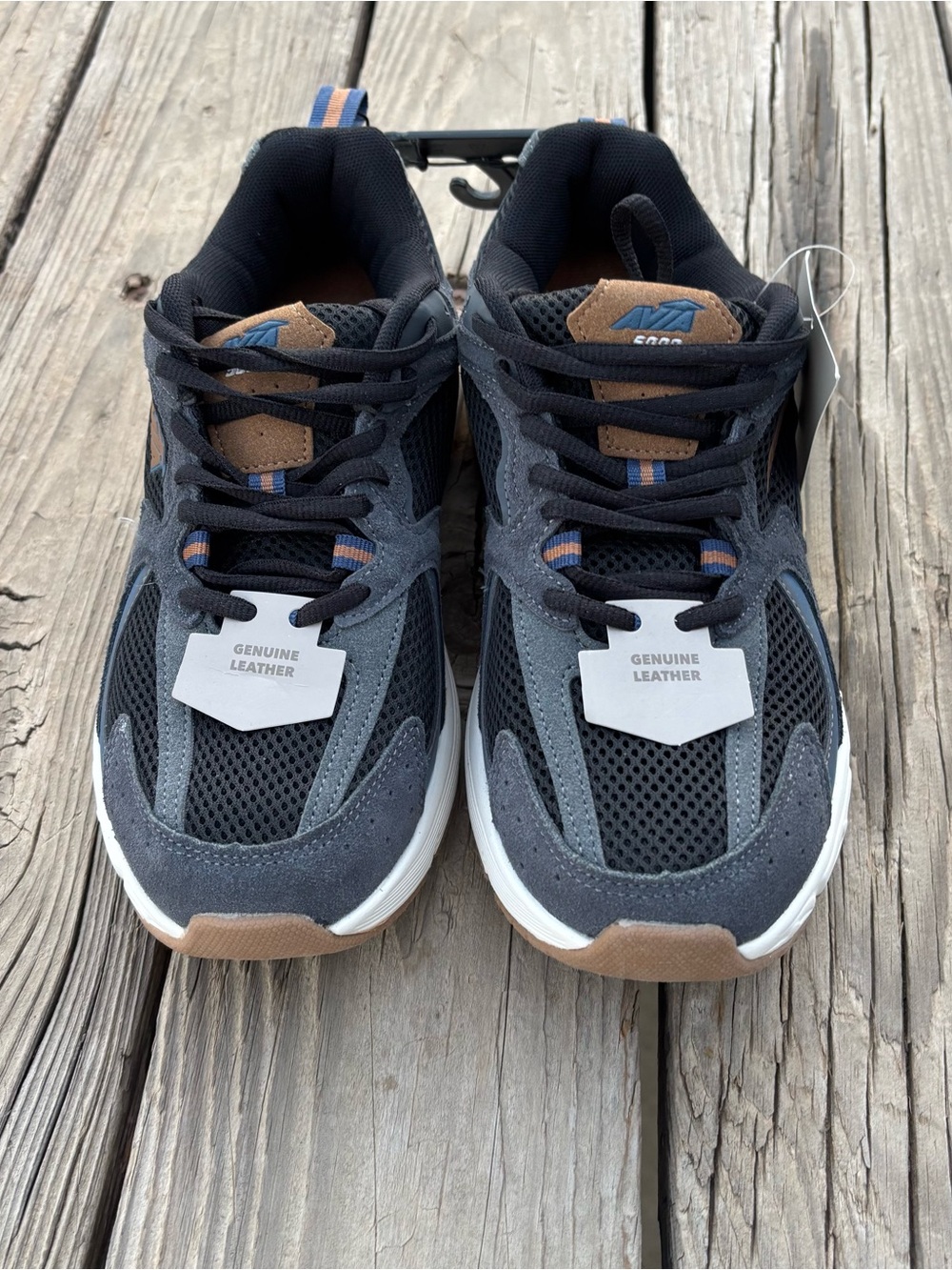 Avia Men’s Black and Brown Athletic Mesh Running Sneakers